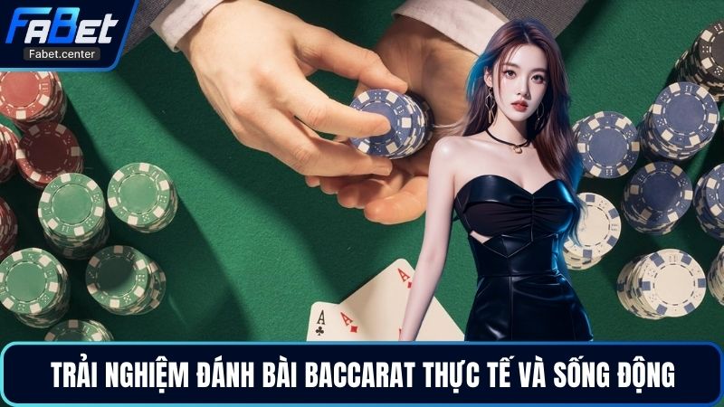 Trải nghiệm đánh bài baccarat thực tế và sống động